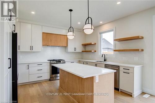 58 Aspen Circle, Thames Centre (Thorndale), ON - Indoor Photo Showing Kitchen With Upgraded Kitchen