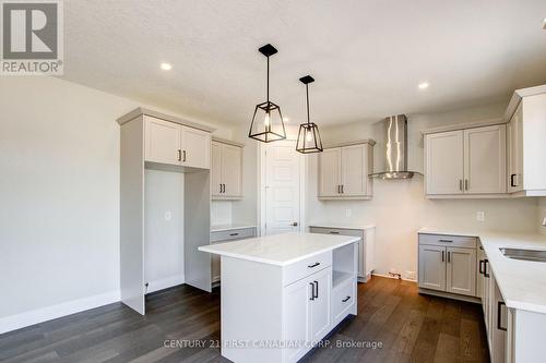 100 Aspen Circle, Thames Centre (Thorndale), ON - Indoor Photo Showing Kitchen With Double Sink