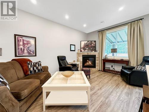 504 Similkameen Avenue, Princeton, BC - Indoor Photo Showing Living Room With Fireplace