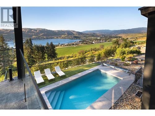 132 Sunset Boulevard, Vernon, BC - Outdoor With In Ground Pool With View