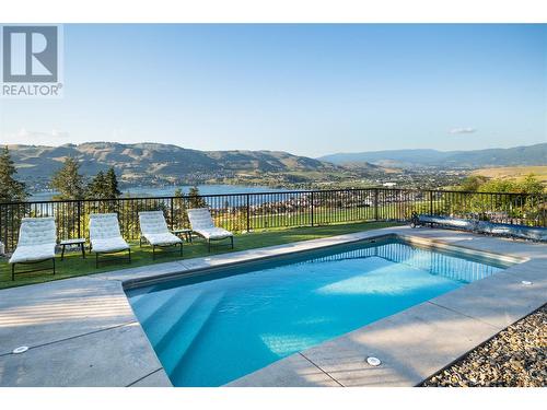 132 Sunset Boulevard, Vernon, BC - Outdoor With In Ground Pool With View