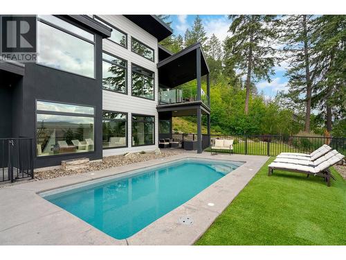 132 Sunset Boulevard, Vernon, BC - Outdoor With In Ground Pool