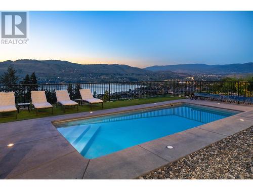 132 Sunset Boulevard, Vernon, BC - Outdoor With In Ground Pool With View
