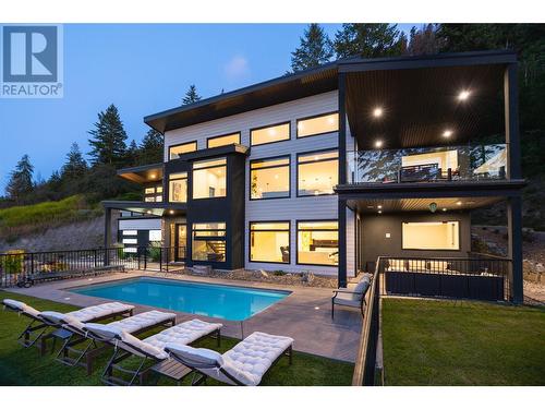 132 Sunset Boulevard, Vernon, BC - Outdoor With In Ground Pool