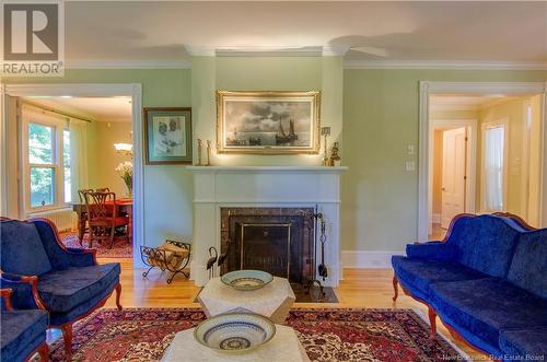 3218 Rothesay Road, Rothesay, NB - Indoor Photo Showing Living Room With Fireplace