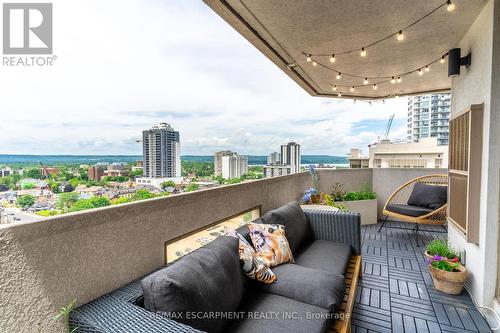 1504 - 67 Caroline Street S, Hamilton, ON - Outdoor With Balcony With Exterior