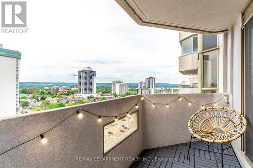 1504 - 67 Caroline Street S, Hamilton, ON - Outdoor With Balcony With Exterior