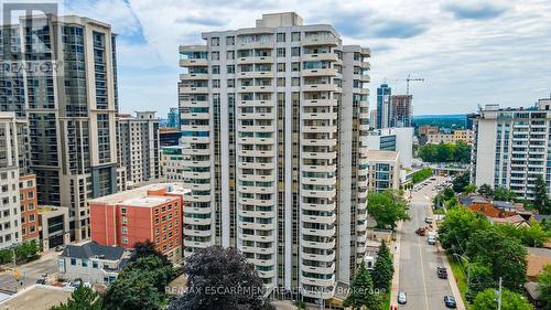 1504 - 67 Caroline Street S, Hamilton, ON - Outdoor With Balcony With Facade