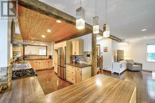 1305 Mineola Gardens, Mississauga (Mineola), ON - Indoor Photo Showing Kitchen With Double Sink