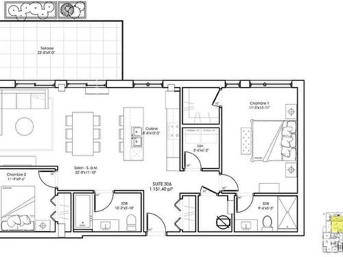 Drawing (sketch) - 306-8945 Boul. Viau, Montréal (Saint-Léonard), QC - Other