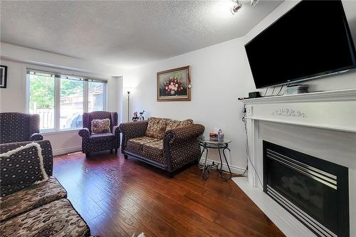 238 Candlewood Drive, Hamilton, ON - Indoor Photo Showing Living Room With Fireplace