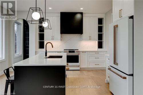 129 Aspen Circle, Thames Centre (Thorndale), ON - Indoor Photo Showing Kitchen With Upgraded Kitchen