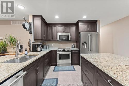 1126 Florence Avenue, Windsor, ON - Indoor Photo Showing Kitchen With Double Sink With Upgraded Kitchen