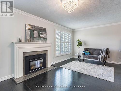 1499 Stoneybrook Trail, Oakville, ON - Indoor Photo Showing Living Room With Fireplace