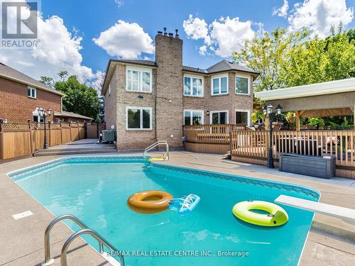1499 Stoneybrook Trail, Oakville, ON - Outdoor With In Ground Pool With Deck Patio Veranda