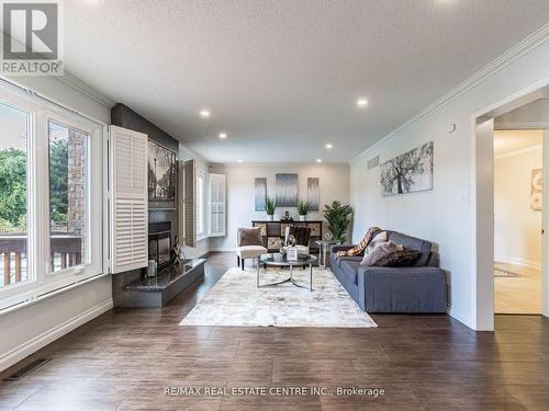 1499 Stoneybrook Trail, Oakville, ON - Indoor Photo Showing Living Room With Fireplace