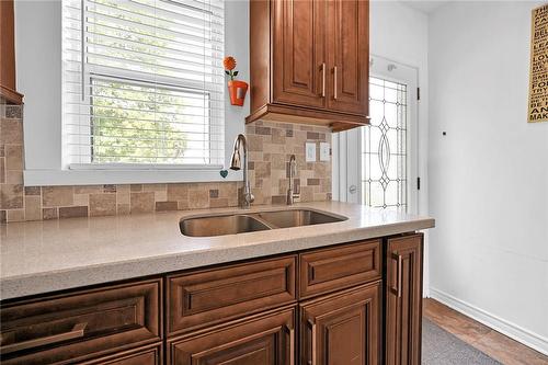 93 Fairfield Avenue, Hamilton, ON - Indoor Photo Showing Kitchen With Double Sink