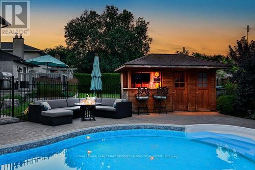 275 Chantenay Drive, Mississauga, ON - Outdoor With In Ground Pool With Deck Patio Veranda