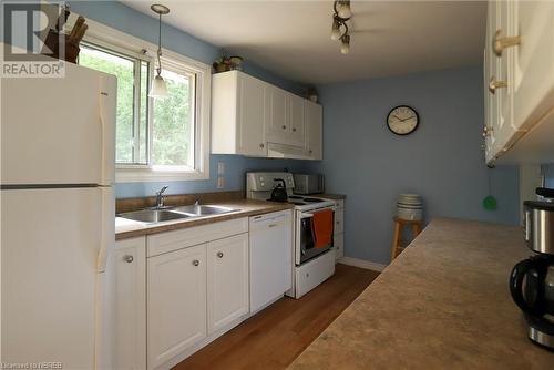 5 Birch Crescent, Temagami, ON - Indoor Photo Showing Kitchen With Double Sink