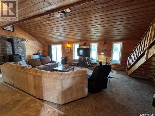 334 Lindsey Lane, Barrier Valley Rm No. 397, SK - Indoor Photo Showing Living Room With Fireplace