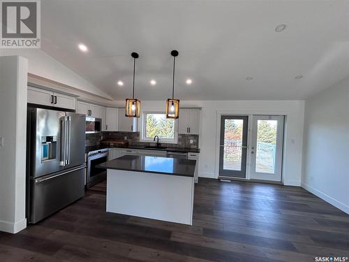 218 Kestrel Court, Rosthern, SK - Indoor Photo Showing Kitchen With Stainless Steel Kitchen With Upgraded Kitchen