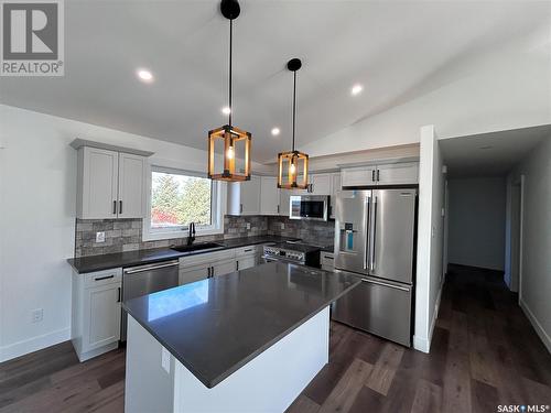 218 Kestrel Court, Rosthern, SK - Indoor Photo Showing Kitchen With Stainless Steel Kitchen With Upgraded Kitchen