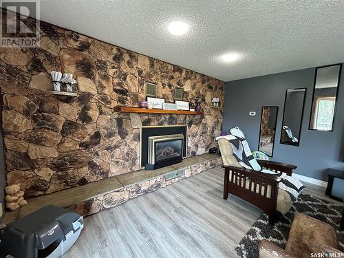 356 Eastview Street, Burstall, SK - Indoor With Fireplace