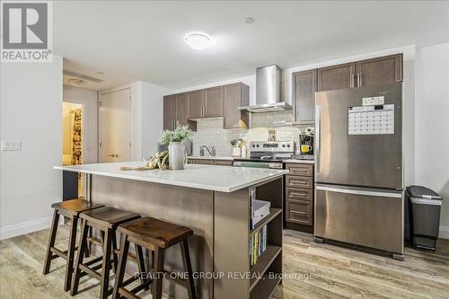 220 - 1 Redfern Avenue, Hamilton (Mountview), ON - Indoor Photo Showing Kitchen With Stainless Steel Kitchen With Upgraded Kitchen