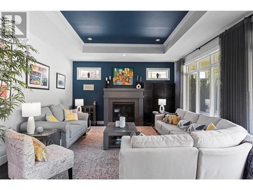 13275 Staccato Drive, Lake Country, BC - Indoor Photo Showing Living Room With Fireplace