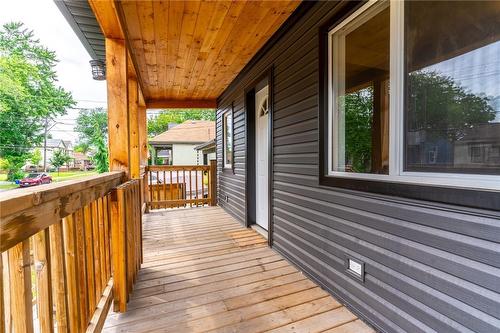 Quaint front porch for morning coffee! - 135 Mcanulty Boulevard, Hamilton, ON - Outdoor With Deck Patio Veranda With Exterior