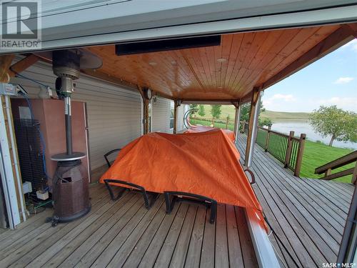 Merilee Way, Rock Ridge Rv Resort, Webb Rm No. 138, SK - Outdoor With Body Of Water With Deck Patio Veranda With Exterior