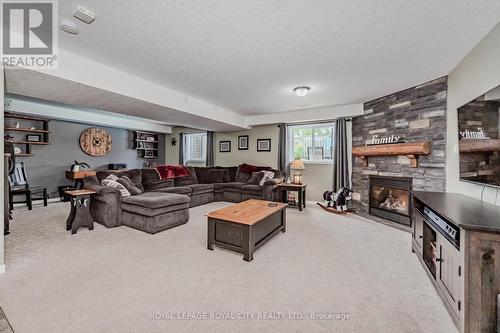 44 Althorp Drive, Orangeville, ON - Indoor Photo Showing Living Room With Fireplace