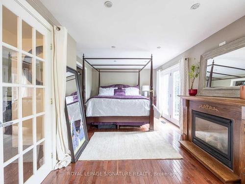 105 Catalina Dr, Toronto, ON - Indoor Photo Showing Bedroom With Fireplace