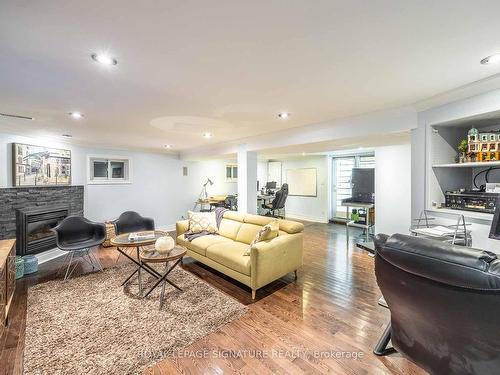 105 Catalina Dr, Toronto, ON - Indoor Photo Showing Living Room With Fireplace