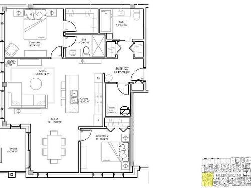 Plan (croquis) - 307-8945 Boul. Viau, Montréal (Saint-Léonard), QC - Other