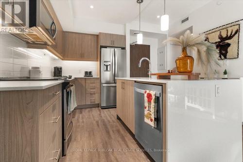 202 - 16 Markle Crescent, Hamilton, ON - Indoor Photo Showing Kitchen With Stainless Steel Kitchen With Upgraded Kitchen