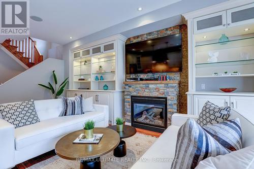 66 Northridge Avenue, Toronto, ON - Indoor Photo Showing Living Room With Fireplace