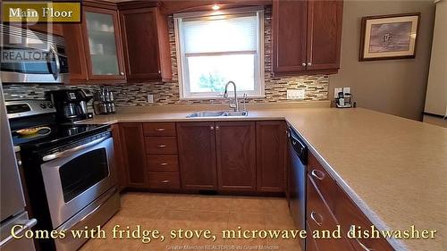21 Christopher Cres, Moncton, NB - Indoor Photo Showing Kitchen With Double Sink