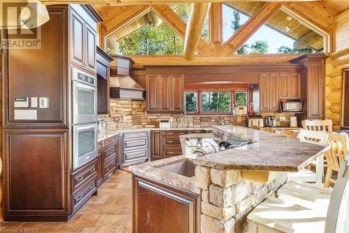 240 Kanichee Mine Road, Temagami, ON - Indoor Photo Showing Kitchen With Upgraded Kitchen