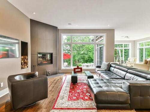 Living room - 51 Rue Balmoral, Morin-Heights, QC - Indoor Photo Showing Living Room With Fireplace