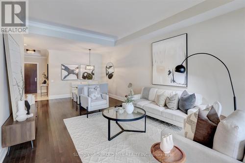 101 - 9 Burnhamthorpe Crescent, Toronto, ON - Indoor Photo Showing Living Room