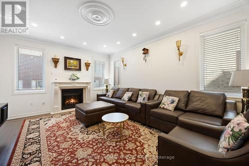 3898 Tufgar Crescent, Burlington, ON - Indoor Photo Showing Living Room With Fireplace