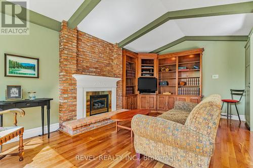 38 Oceanic Drive, Hamilton, ON - Indoor Photo Showing Living Room With Fireplace