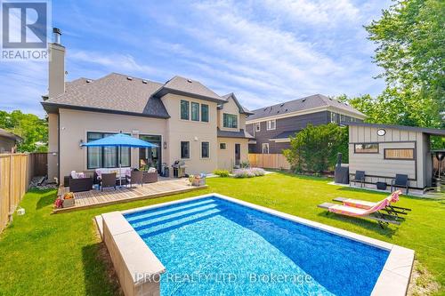 574 Stephens Crescent W, Oakville, ON - Outdoor With In Ground Pool With Backyard With Exterior