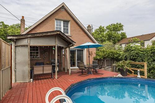 5180 Slater Avenue, Niagara Falls, ON - Outdoor With Above Ground Pool With Deck Patio Veranda