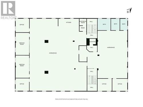 2nd and 3rd Floor Floorplan - 100 Colborne Street W, Orillia, ON 