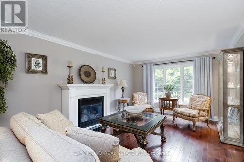 1887 Sherwood Forrest Circle, Mississauga, ON - Indoor Photo Showing Living Room With Fireplace