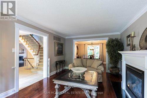 1887 Sherwood Forrest Circle, Mississauga, ON - Indoor Photo Showing Living Room With Fireplace