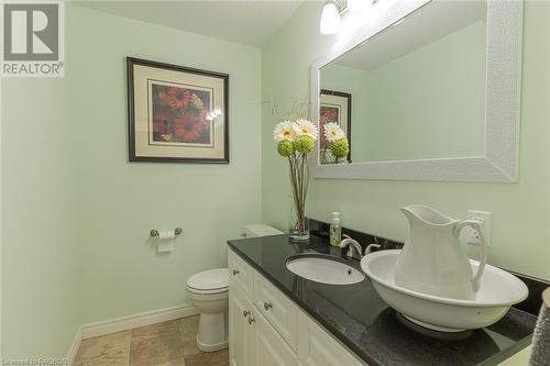 Lower level 2 pc bath - 20 Sandy Pines Trail, Sauble Beach, ON - Indoor Photo Showing Bathroom