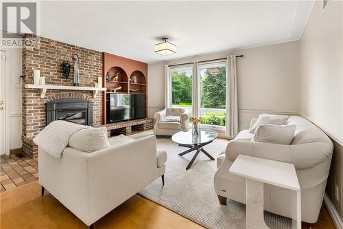 8 Fairway Boulevard, Riverview, NB - Indoor Photo Showing Living Room With Fireplace